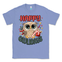 Colony Blue happy owlidays Classic Tee - MaliasSmallBusiness