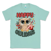 Seafoam happy owlidays Classic Tee - MaliasSmallBusiness