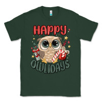 Sports Green happy owlidays Classic Tee - MaliasSmallBusiness