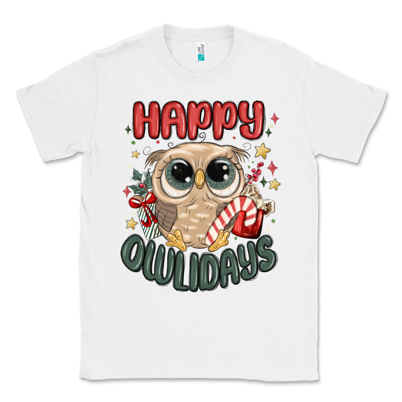 Happy Owlidays Classic Tee by MaliasSmallBusiness | Teevron