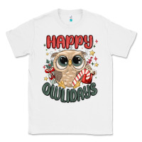 White happy owlidays Classic Tee - MaliasSmallBusiness