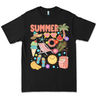 Black retro summer Premium Tee - JahusDesignShop