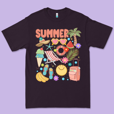 Retro Summer Premium Tee Designed By Jahusdesignshop