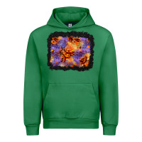 Emerald halloween pumpkin and leopard background Urban Hoodie - BundleAndBundleShop