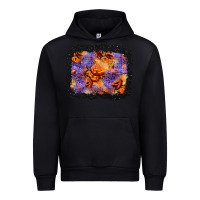 Foreset Green halloween pumpkin and leopard background Urban Hoodie - BundleAndBundleShop
