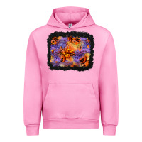 Fuchsia Pink halloween pumpkin and leopard background Urban Hoodie - BundleAndBundleShop