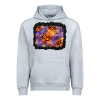 Heather Grey halloween pumpkin and leopard background Urban Hoodie - BundleAndBundleShop