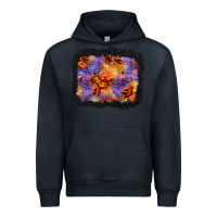 Navy halloween pumpkin and leopard background Urban Hoodie - BundleAndBundleShop