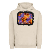 Pigment French Oak halloween pumpkin and leopard background Urban Hoodie - BundleAndBundleShop