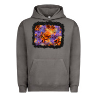 Pigment Tornado halloween pumpkin and leopard background Urban Hoodie - BundleAndBundleShop