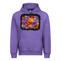 Tulip halloween pumpkin and leopard background Urban Hoodie - BundleAndBundleShop