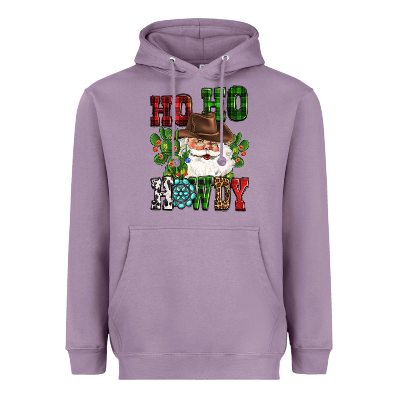 Ho Ho Howdy Santa Heavyweight Hoodie by CowGirlArtShop | Teevron