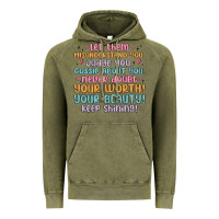 Vintage Olive let them Vintage Hoodie - MaliasSmallBusiness