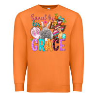 Carrot Saved by his grace Easter Day Premium Sweatshirt - HowdyJamesFarm