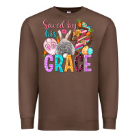 Chestnut Saved by his grace Easter Day Premium Sweatshirt - HowdyJamesFarm
