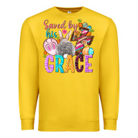 Lemon Saved by his grace Easter Day Premium Sweatshirt - HowdyJamesFarm