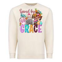 Sandshell Saved by his grace Easter Day Premium Sweatshirt - HowdyJamesFarm