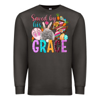 Smoke Saved by his grace Easter Day Premium Sweatshirt - HowdyJamesFarm