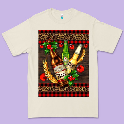 Beer Bottles With Mistletoe Premium Tee Designed By Adodesignshop