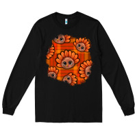 Black Thanksgiving Turkey With Tartan Patch Long Sleeve Tee - BundleAndBundleShop