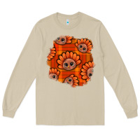 Mushroom Thanksgiving Turkey With Tartan Patch Long Sleeve Tee - BundleAndBundleShop