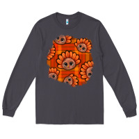 Smoke Thanksgiving Turkey With Tartan Patch Long Sleeve Tee - BundleAndBundleShop