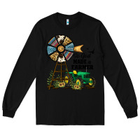 Black So God Made a Farmer Long Sleeve Tee - JahusDesignShop