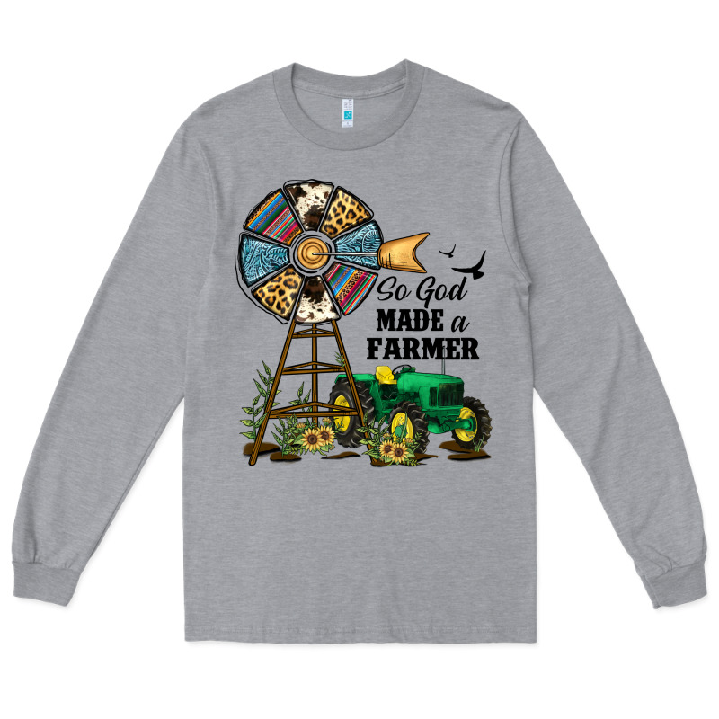 So God Made A Farmer Long Sleeve Tee by JahusDesignShop | Teevron