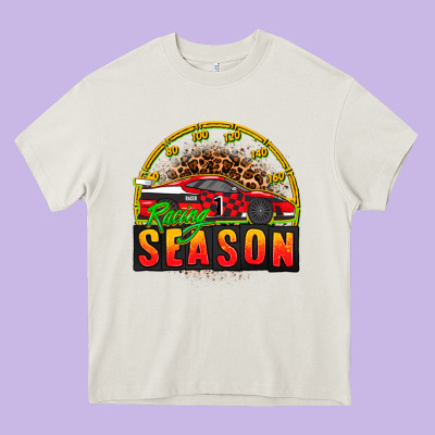 Racing Season Sport Car Heavy Core Tee Designed By Adodesignshop