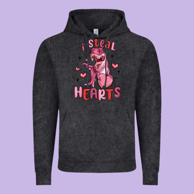 I Steal Hearts Vintage Hoodie Designed By Maliassmallbusiness