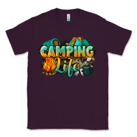 Plum camping life Classic Tee - NancyCooperArtShop
