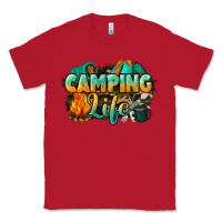 Red camping life Classic Tee - NancyCooperArtShop