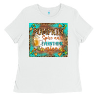 White pumpkin spice and everything nice Ladies Tee - BundleAndBundleShop