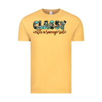 Vintage Mustard classy with a savage side Vintage Tee - JahusDesignShop