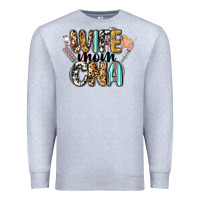Heather Grey wife mom cna Premium Sweatshirt - CowGirlArtShop