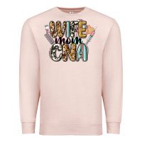 Pale Pink wife mom cna Premium Sweatshirt - CowGirlArtShop