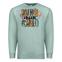 Seafoam wife mom cna Premium Sweatshirt - CowGirlArtShop
