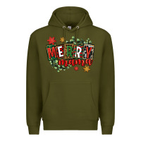Army Green merry mama Premium Hoodie - CowGirlArtShop
