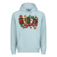 Blue Mist merry mama Premium Hoodie - CowGirlArtShop