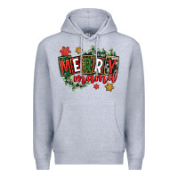 Heather Grey merry mama Premium Hoodie - CowGirlArtShop