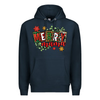 Navy merry mama Premium Hoodie - CowGirlArtShop
