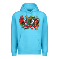 Ocean Blue merry mama Premium Hoodie - CowGirlArtShop