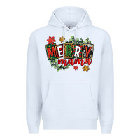 White merry mama Premium Hoodie - CowGirlArtShop