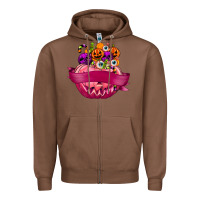 Chestnut Personalized Girl Halloween Candy Zipper Hoodie - texasbilliewilder