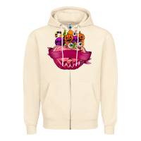 Personalized Girl Halloween Candy Zipper Hoodie | Teevron