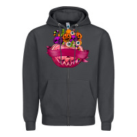 Smoke Personalized Girl Halloween Candy Zipper Hoodie - texasbilliewilder