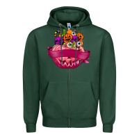 Sports Green Personalized Girl Halloween Candy Zipper Hoodie - texasbilliewilder