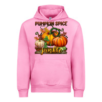 Fuchsia Pink pumpkin spice junkie Urban Hoodie - BundleAndBundleShop