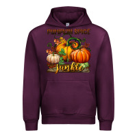 Mauve Wine pumpkin spice junkie Urban Hoodie - BundleAndBundleShop