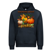 Navy pumpkin spice junkie Urban Hoodie - BundleAndBundleShop